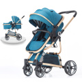 Poussette bébé nouveau luxe rose russie amérique coton bleu chinois Europe acier inoxydable cadre